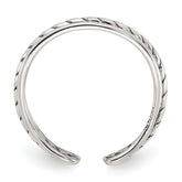 Sterling Silver Antiqued Toe Ring